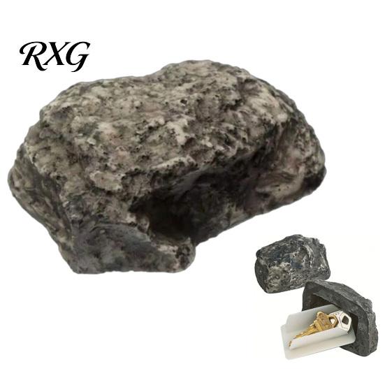 Fake Rock Key Hider Hidden Holder for Outside, Waterproof Spare Hider, Realistic Keys Outdoor Hiding Spot, Safe Garden Yard Driveway Organizer