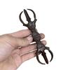 Alloy Vajra Trident, 15cm Long, Shingon Buddhist Ritual Implement, Amulet, Protection from Misfortune and Disaster [Parallel Import]
