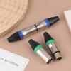 1Pc Pin Xlr Plug Jack Male / Female Microphone Connector Mic Adapter Xlr Cable Terminal Audio Wire Connector