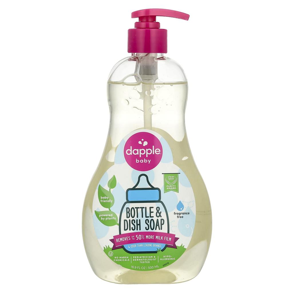 Dapple Baby Mýdlo na nádobí do džbánu, bez parfemace, 500 ml (500 ml)