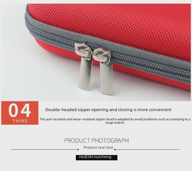 Huisheng Большая вместимость портативная ракетка для настольного тенниса с жестким чехлом