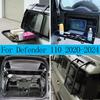 Для Land Rover Defender 110 2020-2026 Алюминиевый сплав Автомобильная полка-органайзер для хранения в задней двери багажника Полка для груза и багажа Задние полки Аксессуары