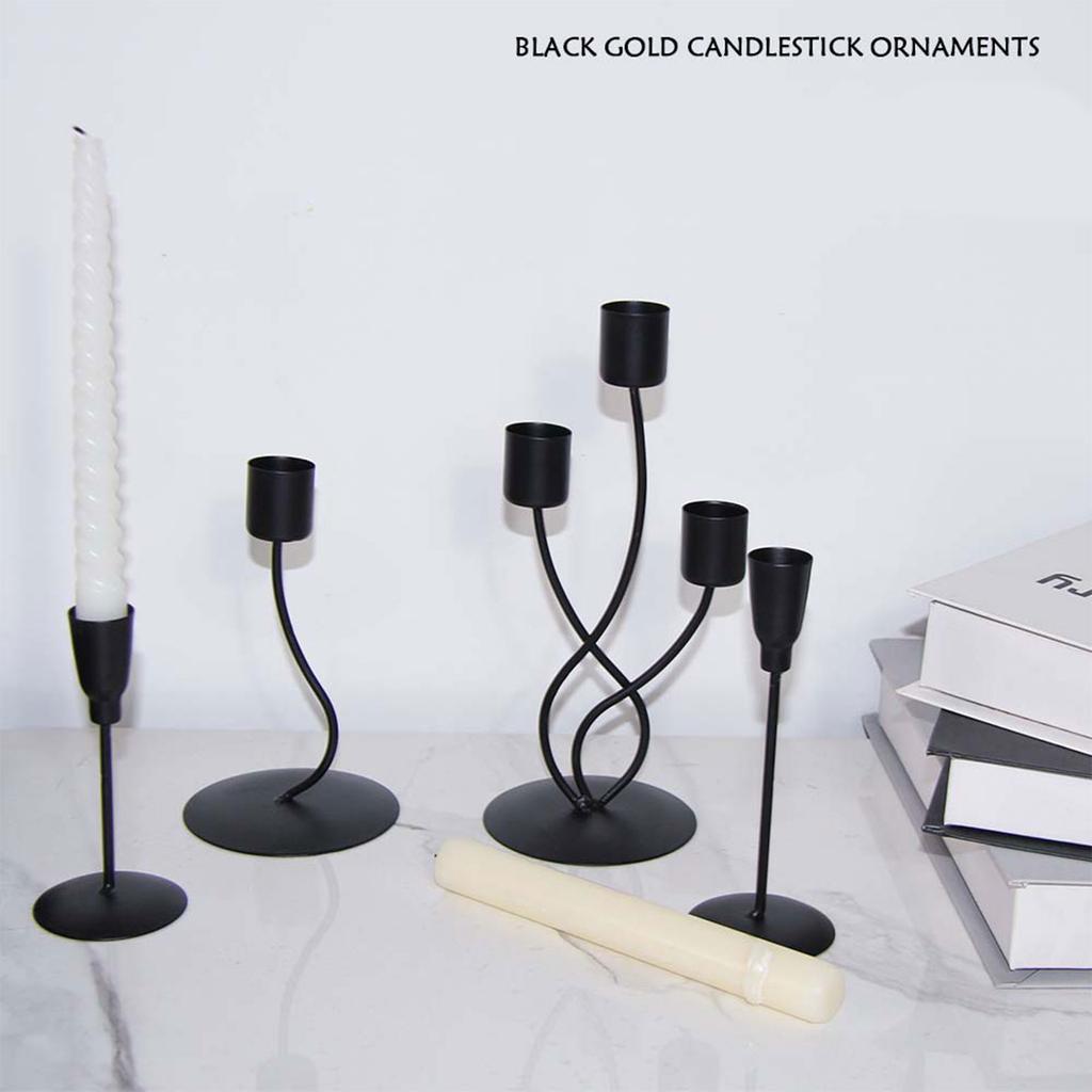 Элегантный металлический подсвечник в скандинавском стиле, декоративный железный конический подсвечник для домашнего стола, центральные украшения