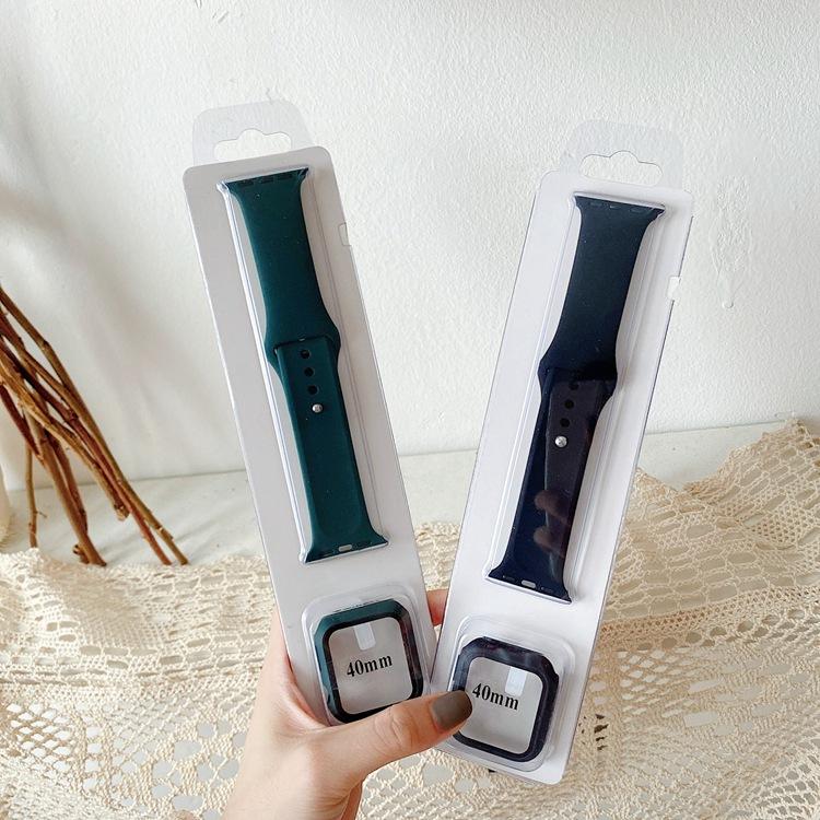 Ремешок для apple watch с защитным стеклом