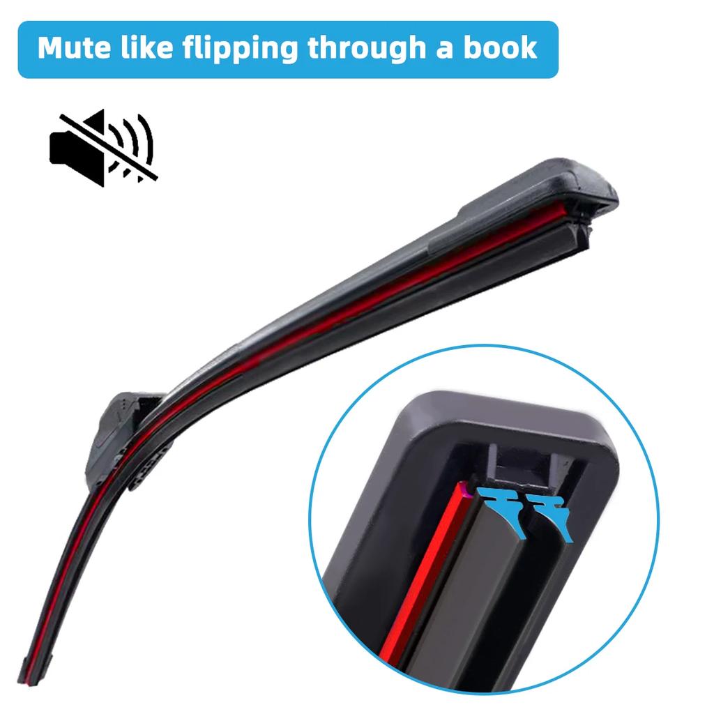 3PCS Car Wiper Blades for 2015-2020 SUZUKI Vitara MK4 Rear Windshield Wipers Double Rubber Car Accessories 2017 2018 2019 2020