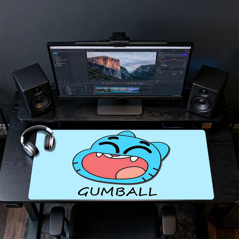 Gumball Mouse Pad, Large Gaming Desk Mat, Non-slip XXL Mousepad for Laptop & Tablet, Mini PC Playmat with Stitched Edges