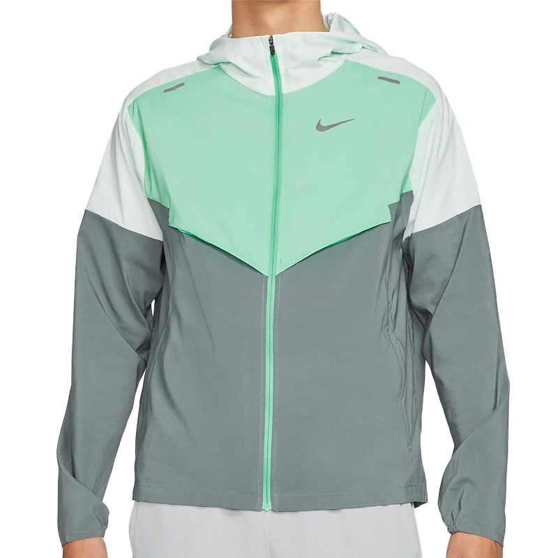 Nike Дышащая куртка весенняя мужская серо-зеленая CZ9071-394