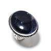 Sodalite Gemstone Handmade 925 Sterling Silver Jewelry Ring Size 7 P4w88
