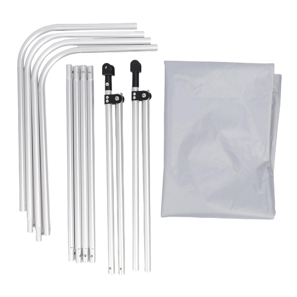 Boat Top Replacement Cover Aluminum Alloy Frame Waterproofing Oxford Cloth Sun Shelter Awning Cover for Canoes Kayaks