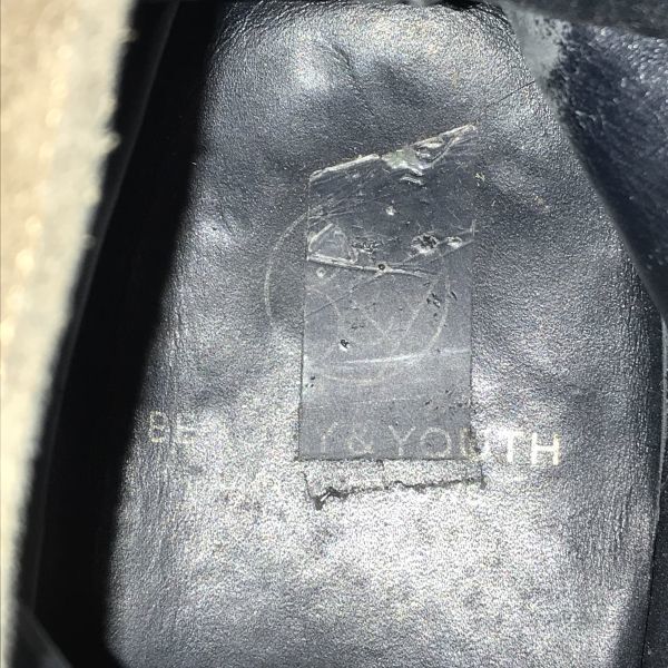 B&Y UNITED ARROWS замшевые кожаные ботинки чукка мужские 8 26.0 бежевые Goodyear welt дезерты(ИСПОЛЬЗОВАЛ)