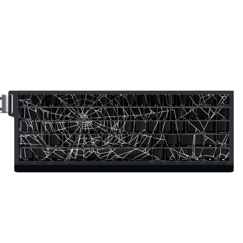 Полупрозрачные кейкапы 64/74 клавиши с боковой печатью «Паутина», просвечивающие при подсветке, для клавиатур 60 61 63 64 65 67 68