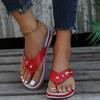Fashion Non-Slip Thick-Soled Wedges Sandals for Women Flip-Flops Beach Shoes Summer Slippers New 2024