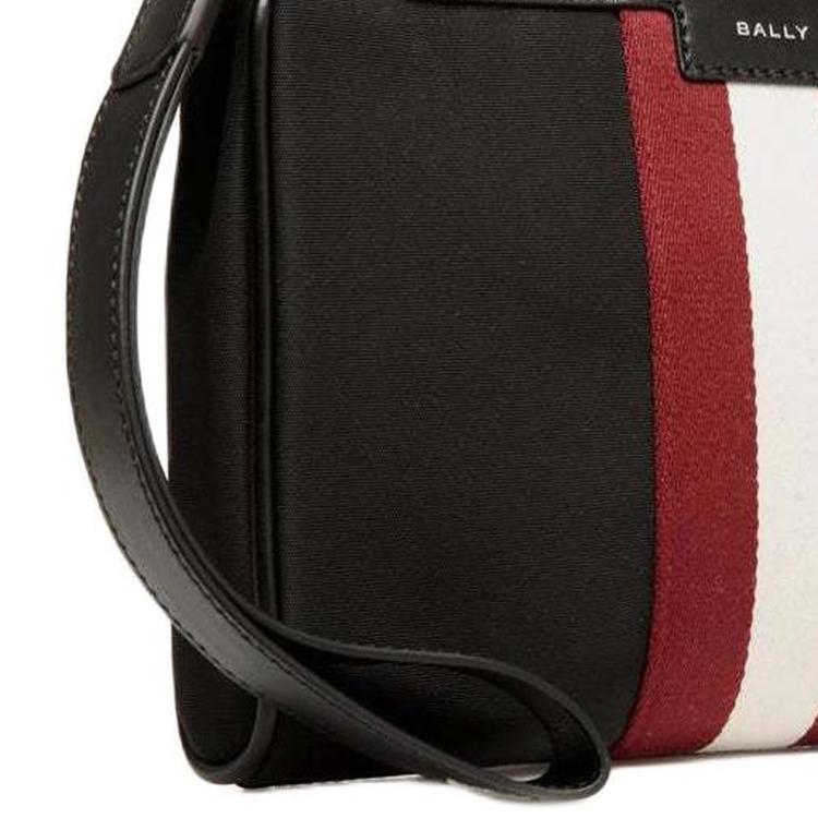 Bally Код Логотип Молния Нейлоновый Клатч Мужской Клатч Черный 6308759