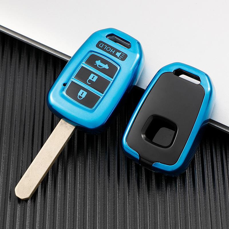 ТПУ автомобильный чехол для ключей с 4 кнопками для Honda Accord CRV Civic Jazz HR-V HRV 2013 2014 2015 2016 аксессуары для защиты ключей