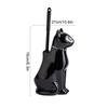 Cat Toilet Brush Holder and Scrubber Toilet Bowl Brush Cute Ceramic Holder for Corner Maintenance Household RV Crevice Hygiene