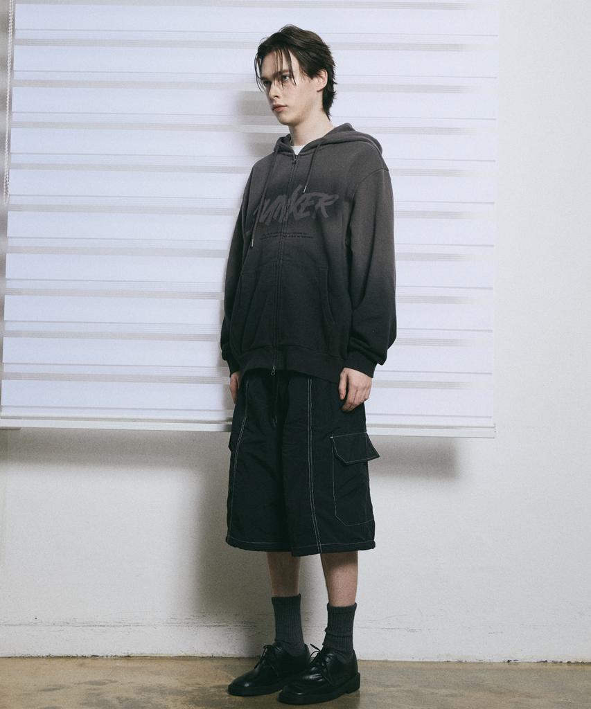 Худи на молнии Bunkerbuster Gradient Oversized Mq1Tu059_Угольный