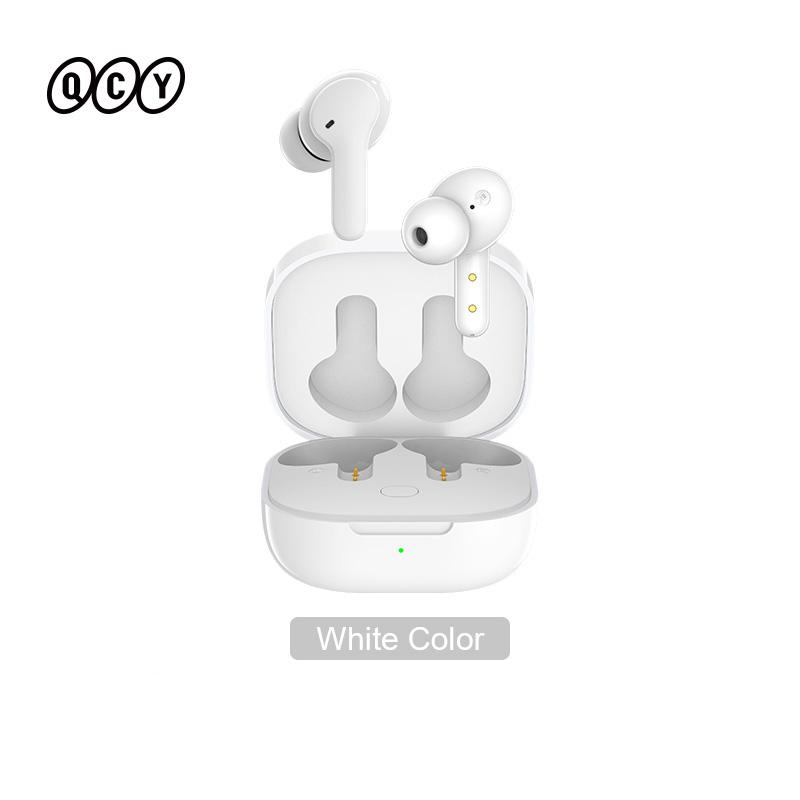 QCY T13 Bluetooth-наушники V5.1 Беспроводные TWS наушники с сенсорным управлением 4 микрофона ENC HD гарнитура для вызовов Настройка приложения