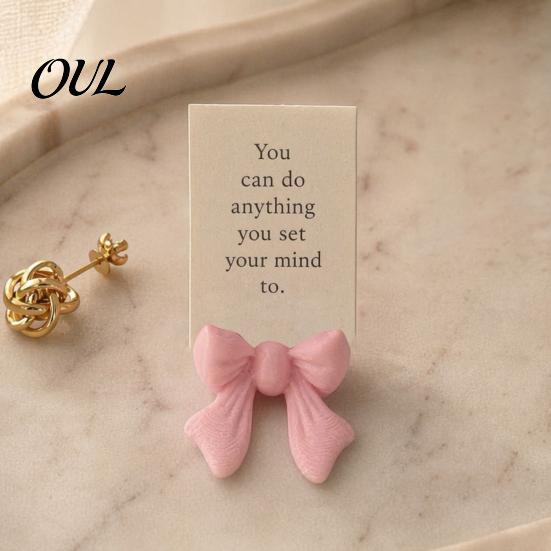 Decorative Bow Holder Photo Stand, 3D Printed Mini Rack, Frame Stand for DIY Crafts Gift Box Packaging Dollhouse Landscaping Handmade Accessories