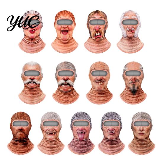 Winter Balaclava Mask Realistic Face Ski Mask, 3D Print Balaclava, Cold Weather Guard Protection Hood Neck Gaiter for Halloween Outdoor Cycling Funny