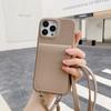 Lanyard Leather  Wallet Crossbody Phone Case for IPhone 15 14 13 12 11 Pro Max Mini X XR XS Max 7 8 Plus Card Slot Holder Cover