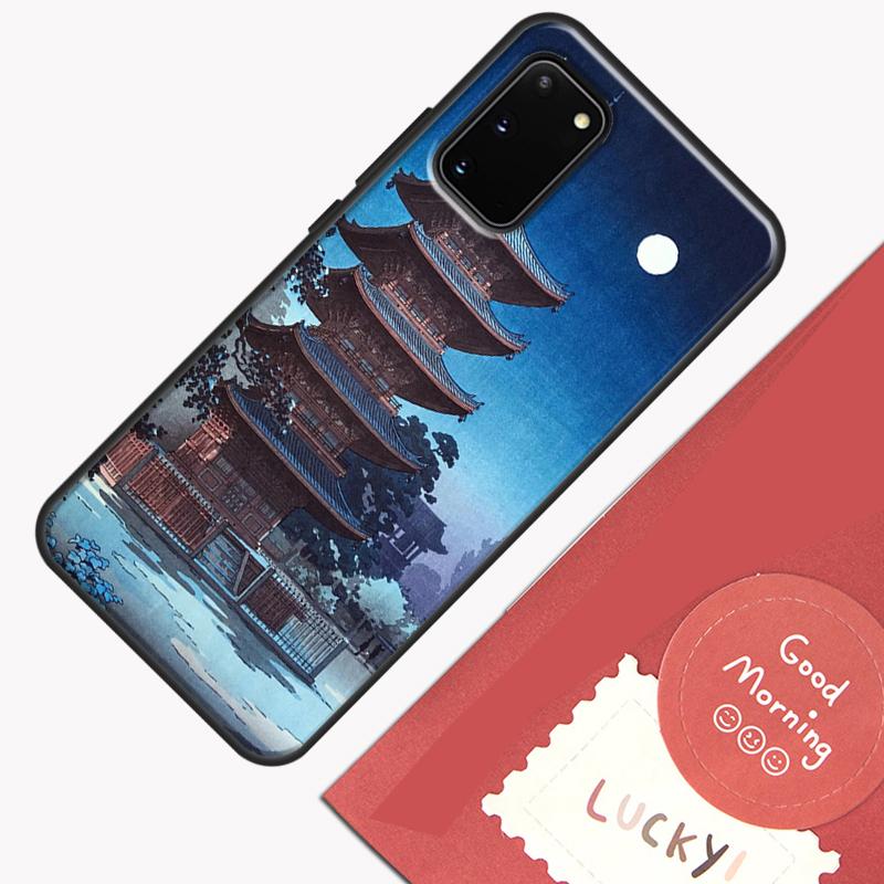 Чехол для телефона в японском стиле Укиё-э для Samsung Galaxy S26 S25 S24 S20 S21 S22 S23 Ultra S10 Plus S25 FE Защитный корпус