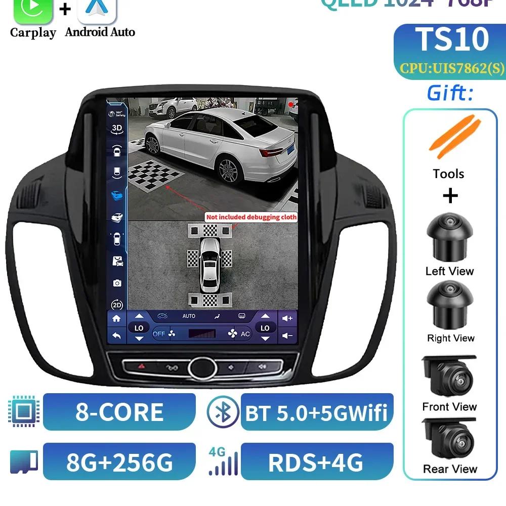 9,7-дюймовый Android 14 Мультимедиа Для Ford KUGA C-max Escape 2013-2015 Авторадио Радио QLED Плеер Навигация Carplay Экран GPS