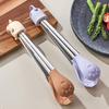 Силиконовые щипцы для кухни Силиконовые щипцы для еды Термостойкие кухонные зажимы Нескользящие инструменты для барбекю Кухня