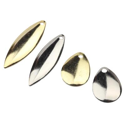 20 шт., никелевые стальные лопасти для блесны с гладкой отделкой, сделай сам, приманка-спиннер, рыболовные приманки, снасти, аксессуары для рукоделия, металлическая приманка для джиг-приманки