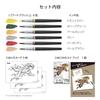 Pentel Цветная кисть-ручка Ограниченная серия Художественная кисть Набор для манги с мини-листовкой XGFLSTM5 (6 цветов) План/Объяснение