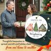 Neighbor Ornament 2025, Ceramic Thank You Gifts for Good Neighbors, Birthday for Women, Men