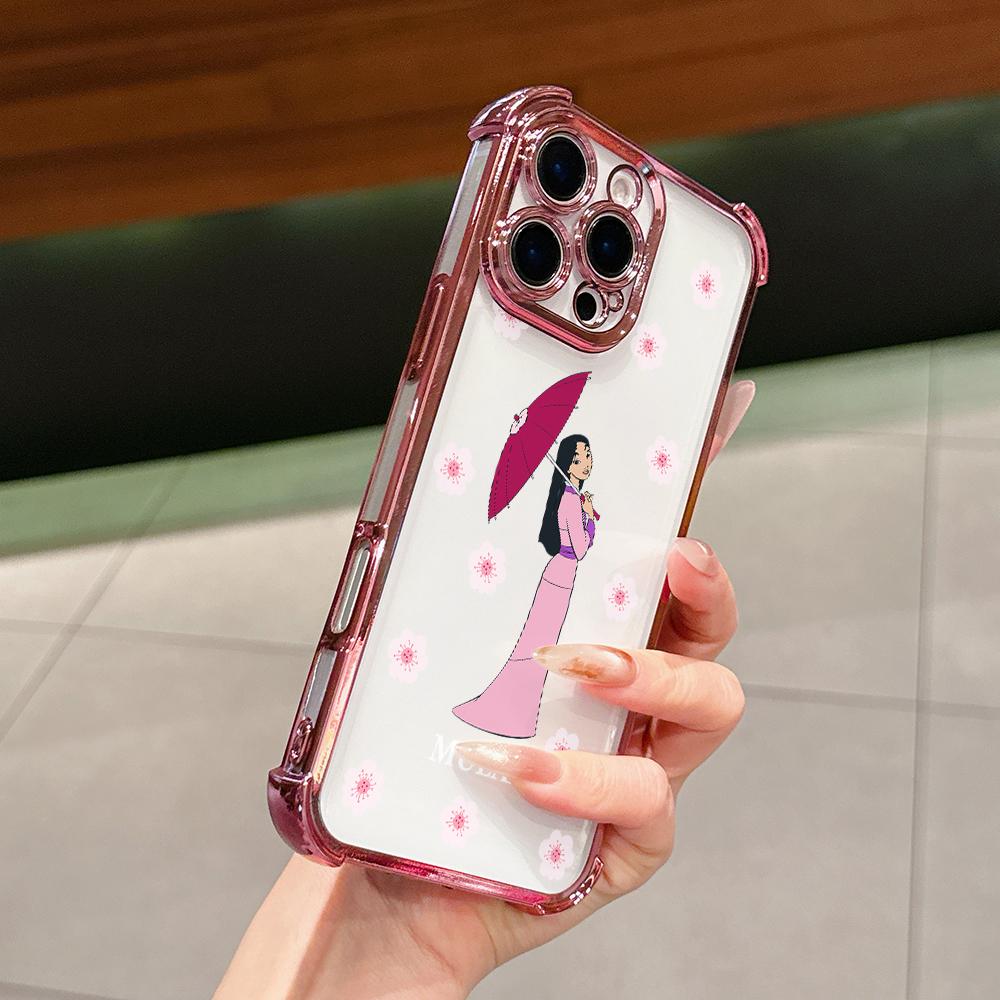 Beautiful Disney Princess Phone Case for Samsung Galaxy S26 S25 S24 S23 S22 S21 S20 FE Ultra Plus 5G Anti-drop Transparent Cover