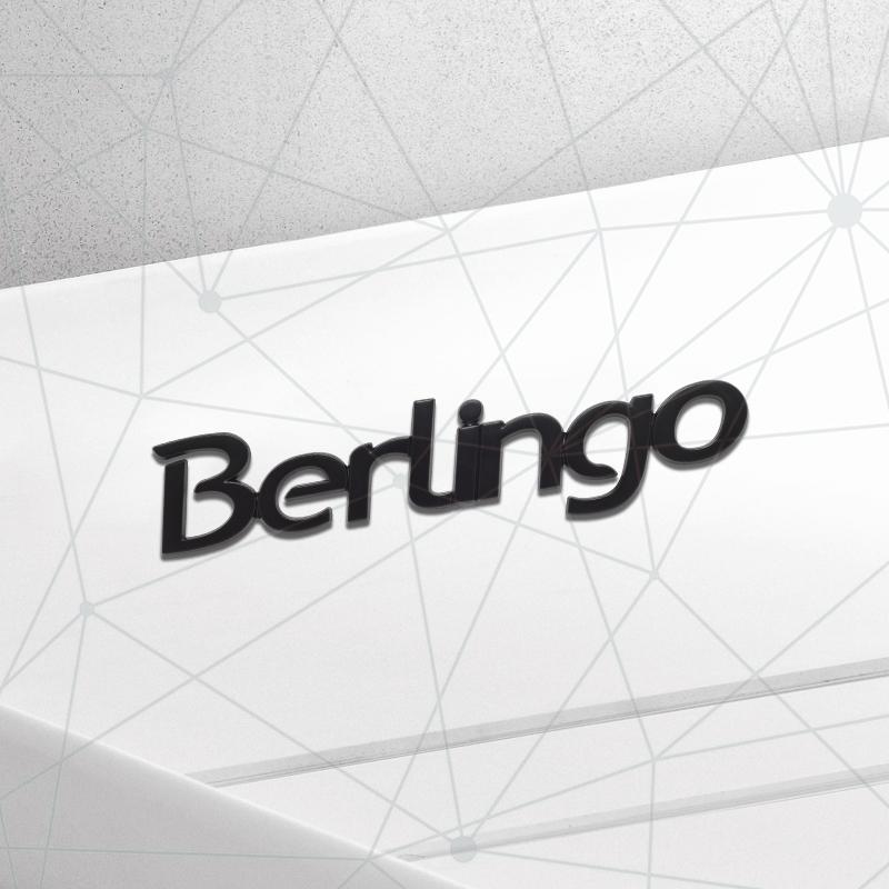3D Auto Metal For Citroen Berlingo Badge Camper Van K9 M XL Chrome Silver Car Rear Trunk Emblem Sticker LOGO Decor Body Styling
