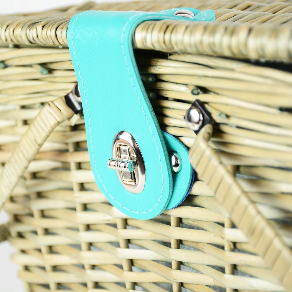 Wicker basket picnic basket woven gift garden date we close