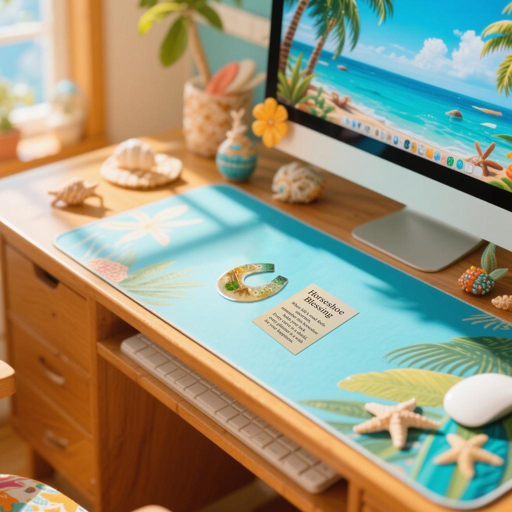 Horseshoe Pocket Hug, Horseshoe Blessing Pocket With Blessing Card, Inspirational Charm Souvenir Gift For Friends