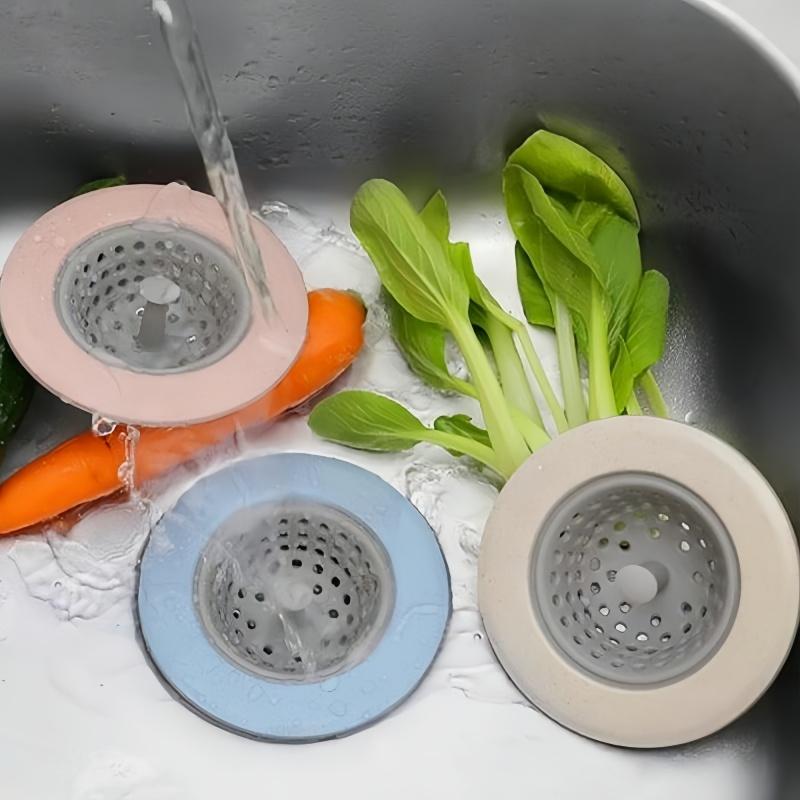 4 шт. силиконовый фильтр-заглушка для раковины, сетка для слива кухонной раковины, нажимной напольный слив, фильтр против засорения