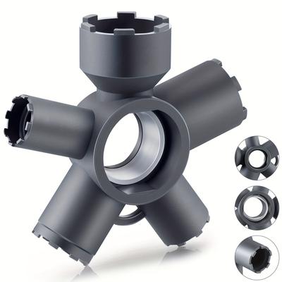 Инструмент для снятия аэратора крана 10-в-1 - Многоразмерный ключ для аэратора для фильтров крана с вставным, наружным и внутренним типом резьбы (M16.5 К M28)