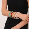Acrylic Irregular Bangles Glitter Resin Bracelets Retro Vintage Jewelry Accessories Party