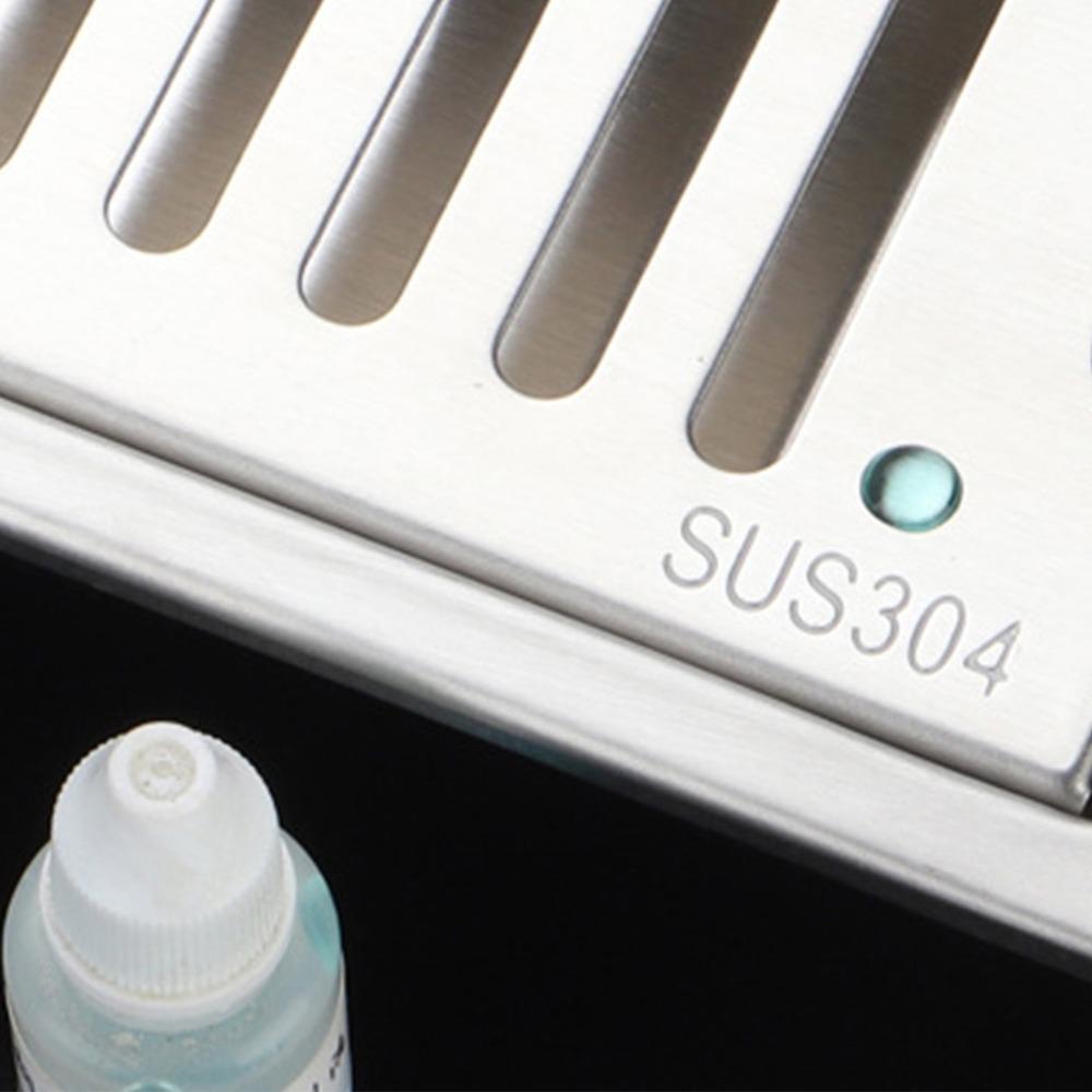 Rectangle Shape Floor Drain SUS304 Stainless Steel Shower Floor Drain Practical Shower Drain Home