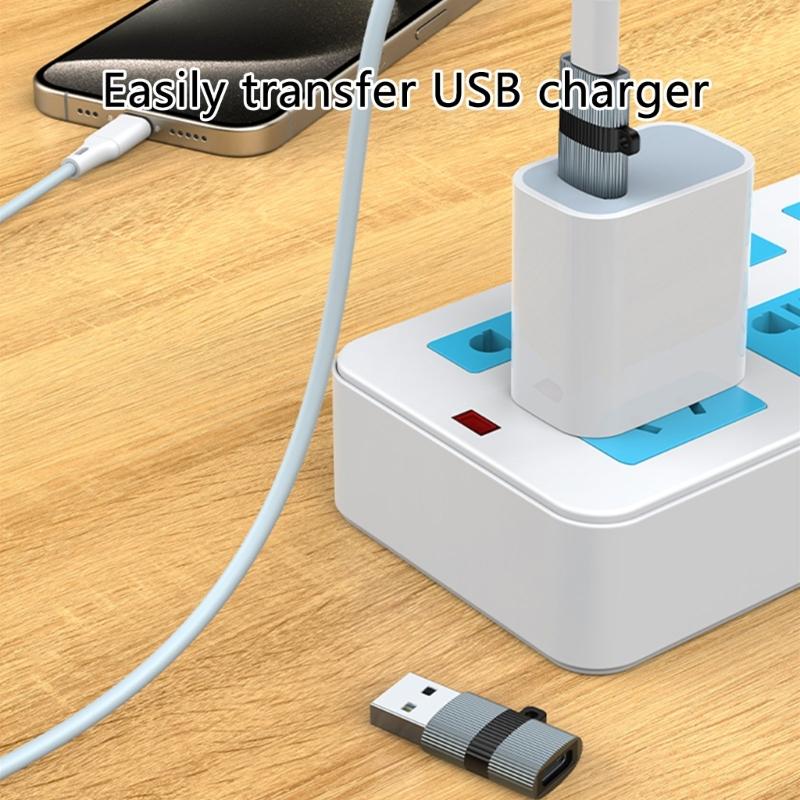 Compactly USB C to USB A Adapter Type C to USB Converter for Easy Connection Data Transfer and Charging Metal Shell