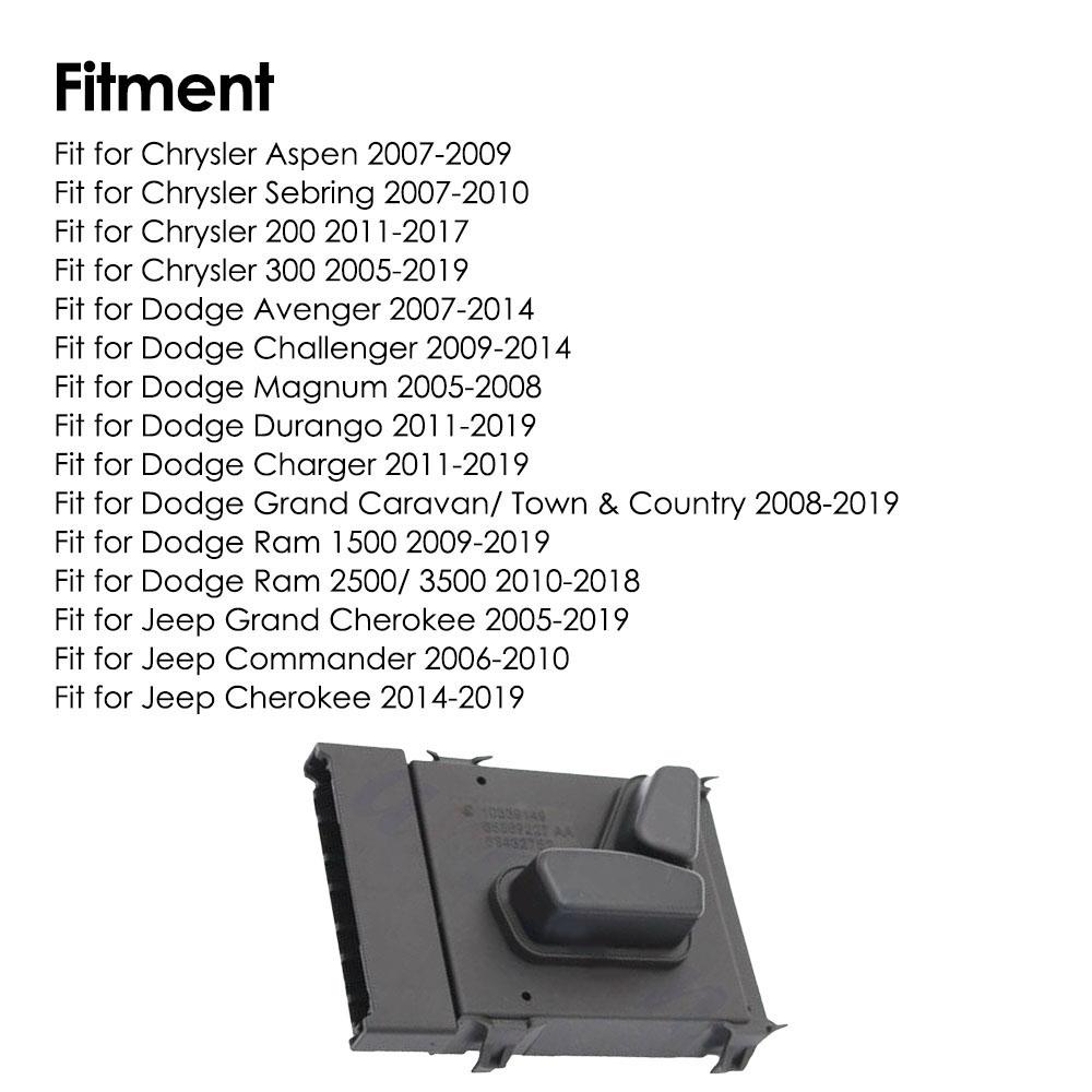 Переключатель электропривода сиденья водителя спереди слева 56049433AD 56049433AE 68369227AA 901-477 для Jeep Grand Cherokee 2005-2019 гг.