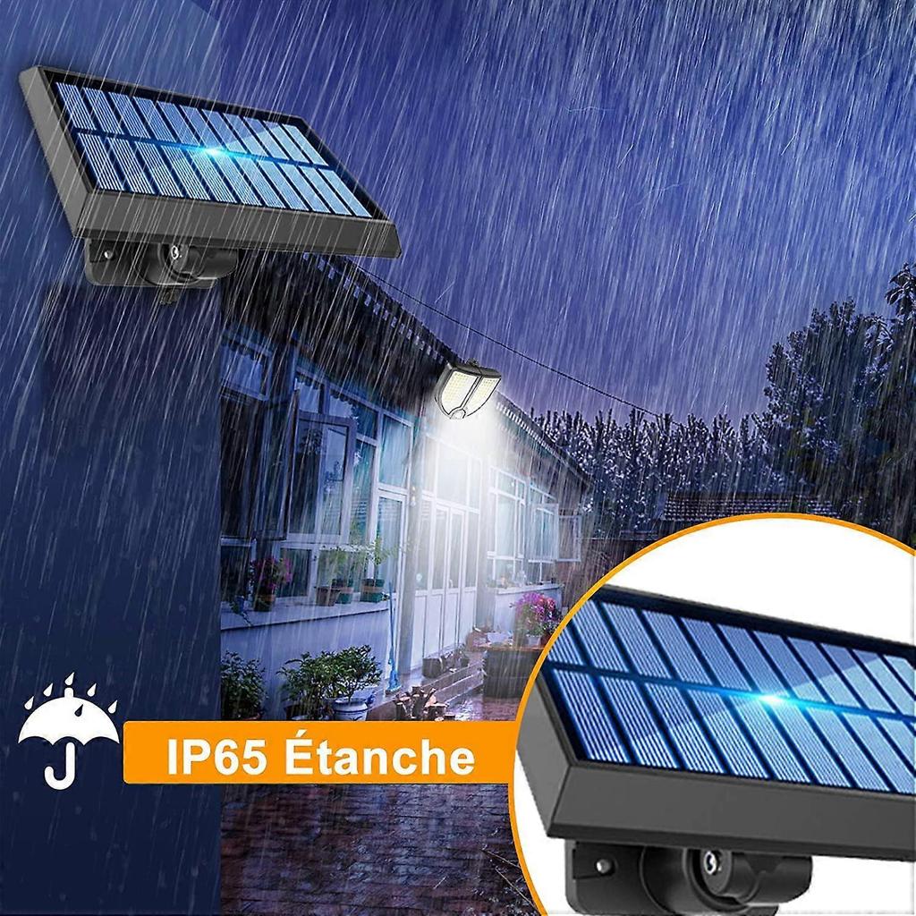 Outdoor Solar Light with Motion Detector, 90LED Separable Solar Panel Floodlight
