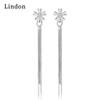 Lindon Copper Alloy Zircon Earrings Drop Earrings For Women Wedding Party Gifts