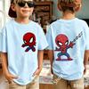 Spiders-Mans 2026 New Style Children's Pure Short-Sleeved Boys' Sport Shirt Girls' Casual Top Summer T-Shirt Cartoon Print