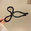 Acrylic Bow Crab Clips for Women Shark Jelly Clear Claw Clips Scissors Shape Clamp Barrette Hairpin Girls Hair Style Accessories