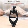 Черная абстрактная смоляная скульптура «Мыслитель» – Современная фигурка «Глубокий мыслитель» для декора дома и офиса | Маленький современный акцентный элемент