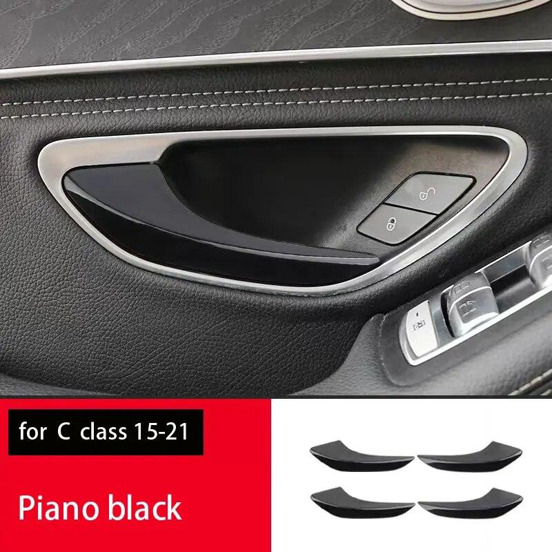 Углеродное волокно, внутренняя дверь, подлокотник, ручка, накладка, дверная чаша, рама, наклейки для Mercedes Benz CE Class W205 W213 GLC X253