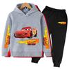Мультяшное Аниме Молния Маккуин Модный Крутой Принт Свободный Теплый Удобный Толстовки с Длинным Рукавом Комплект для Мальчиков Девочек