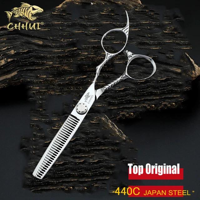 Ножницы для парикмахерской CHHUI 440C 6.0 Профессиональный набор Режущие Парикмахерские Стрижка Ножницы для филировки Парикмахерские Ножницы для волос