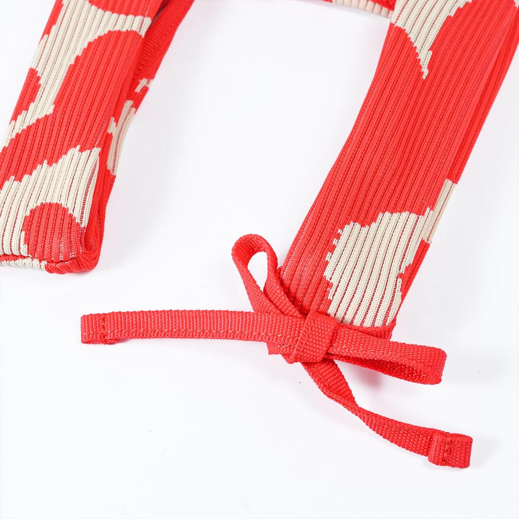 Вязаная мини-сумка Marimekko, Unikko Кораллово-красный, 94145 094145 380, Скандинавский дизайн [Товар]