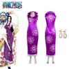 Костюм для косплея Боа Хэнкок из One Piece из атласной ткани для Хэллоуин-вечеринки